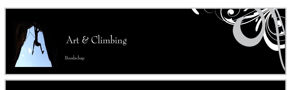 Art & Climbing - Boodschap